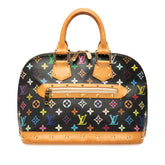ルイ ヴィトン モノグラム マルチカラー アルマ ハンドバッグ M92646 ブラック マルチカラー PVC レザー レディース LOUIS VUITTON 【中古】